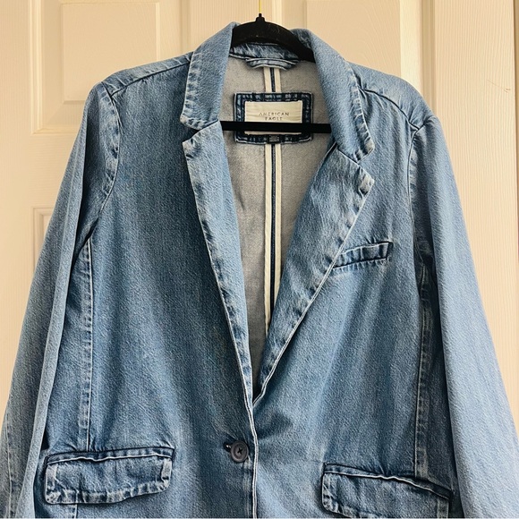 Americn Eagle Oversized Denim Blazer - Picture 4 of 6